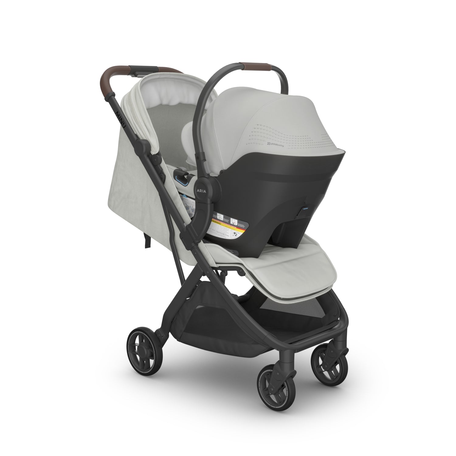 UPPAbaby MINU V3 + ARIA V2 Travel System in Savannah