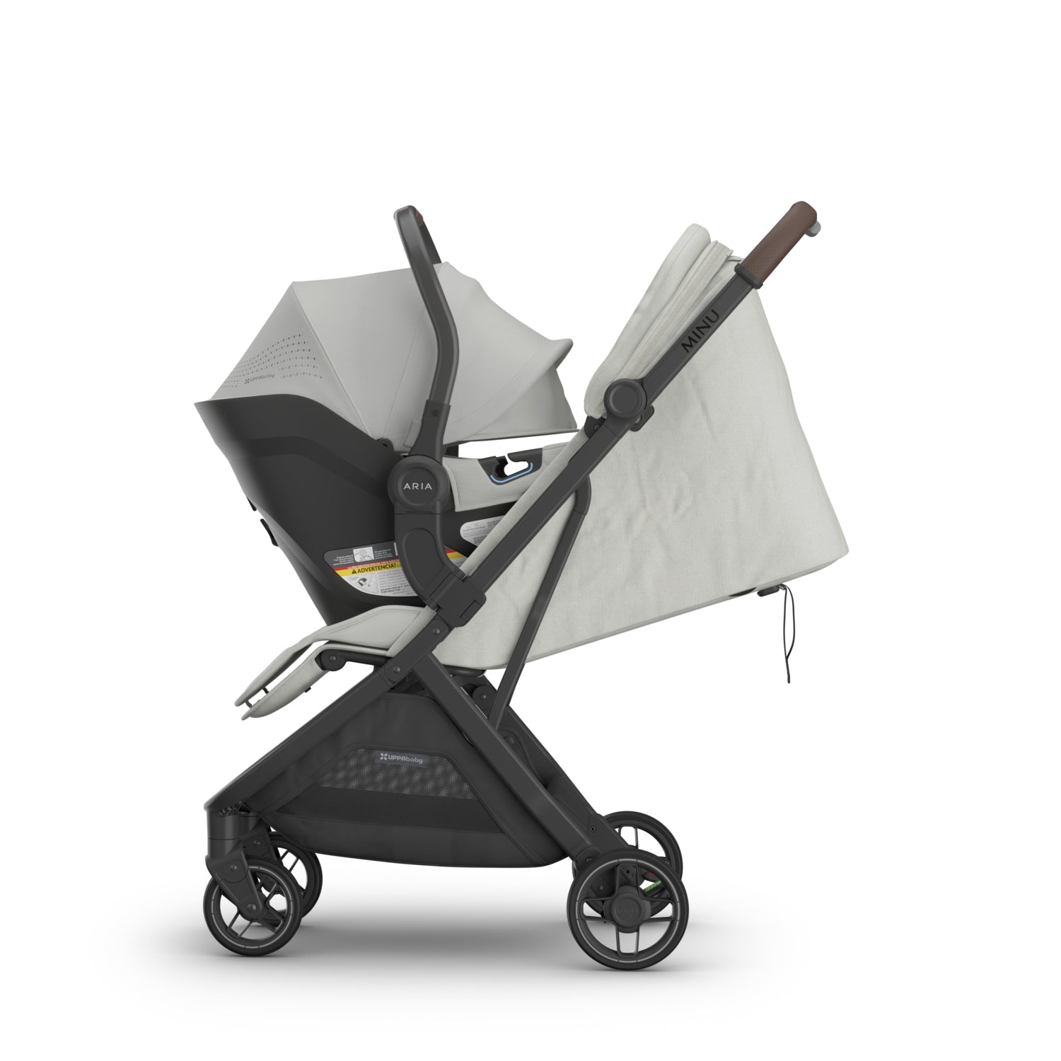 UPPAbaby MINU V3 + ARIA V2 Travel System in Savannah