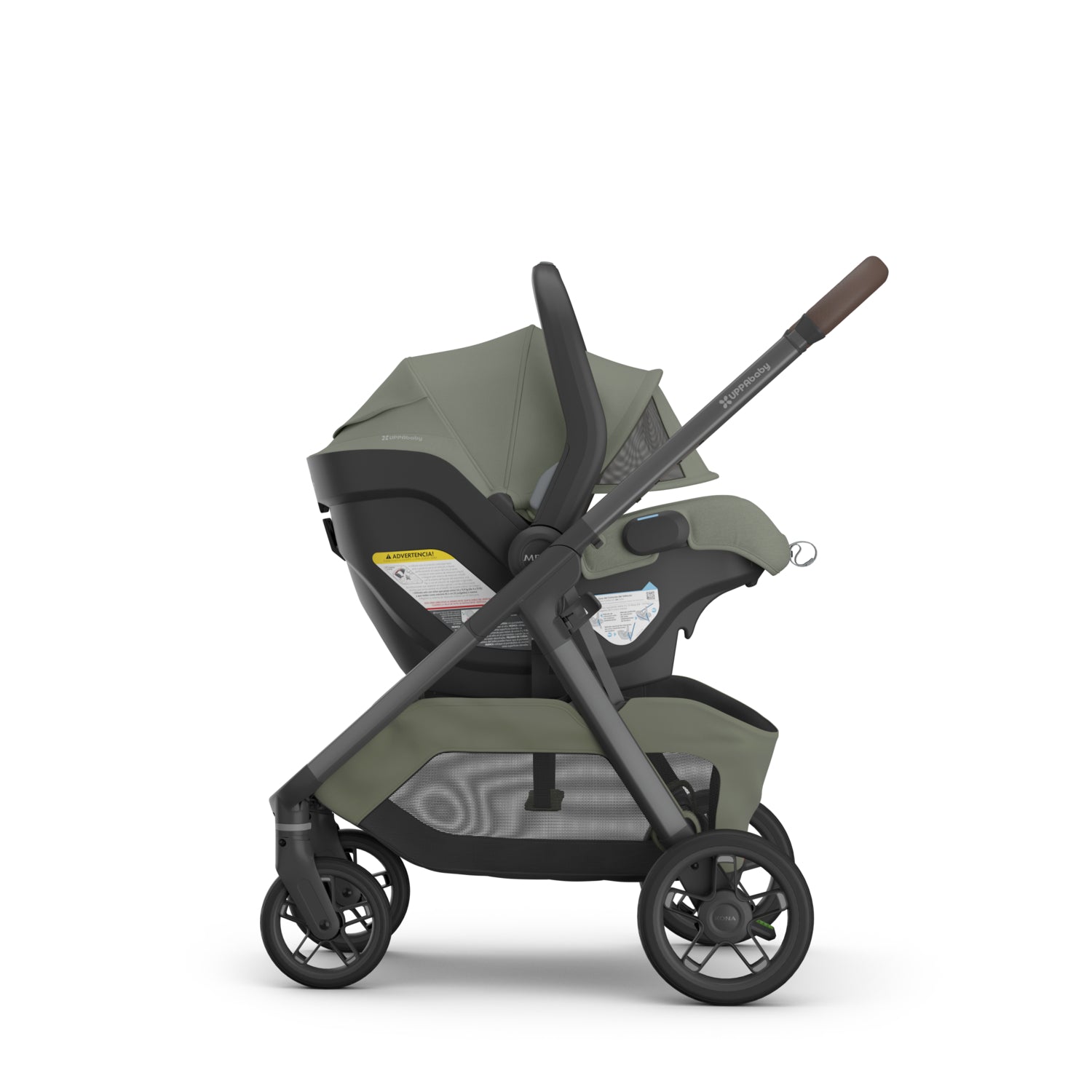 UPPAbaby KONA + MESA V3 Travel System in Evelyn