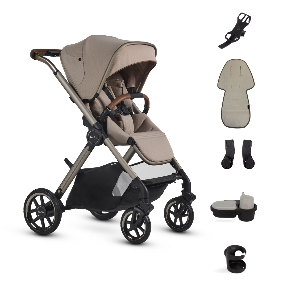 Silver Cross Reef 2 Stroller Accessory Bundle 2025 Edition in Frappe