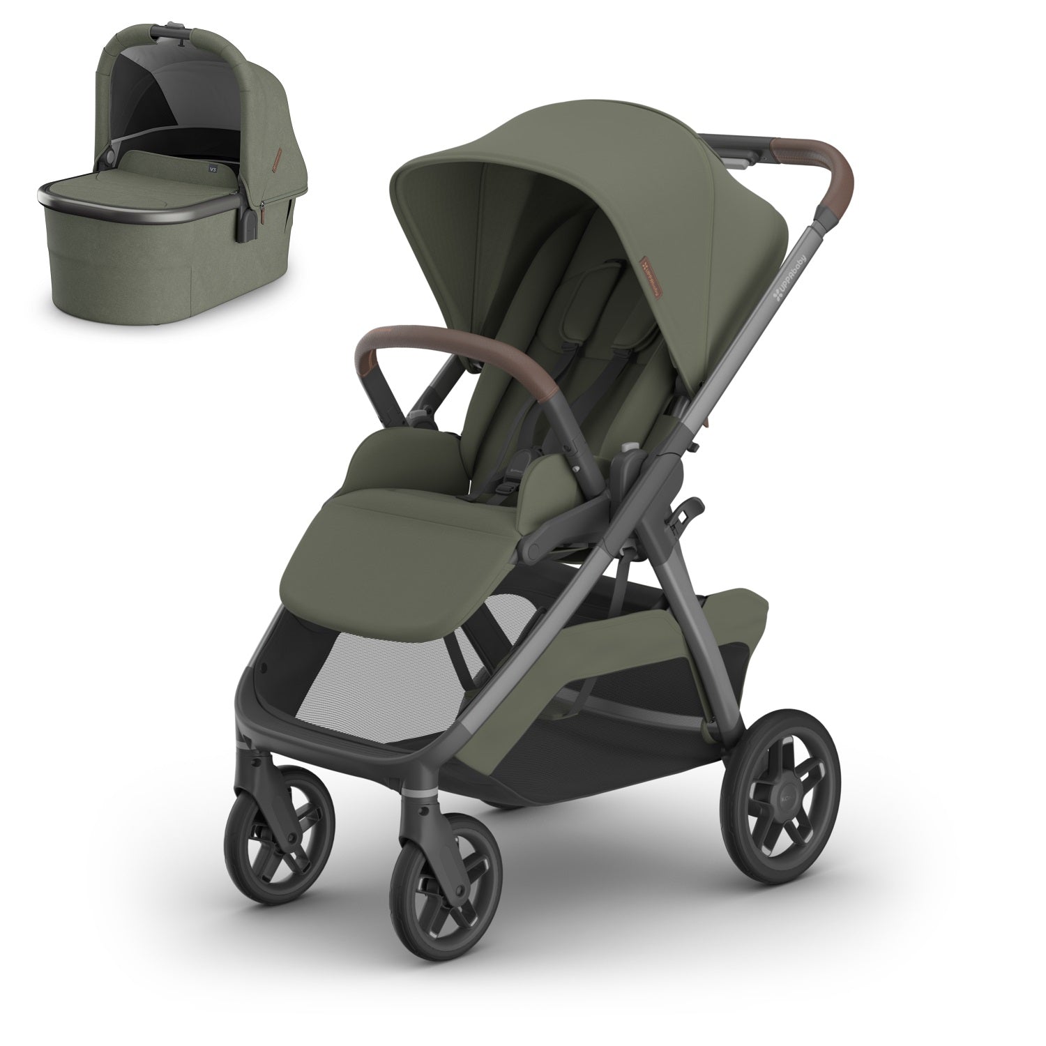 UPPAbaby KONA + Bassinet V3 Bundle in Evelyn
