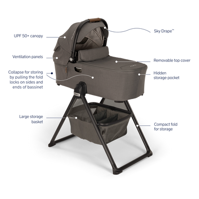 Nuna DEMI™ Next Bassinet + Stand