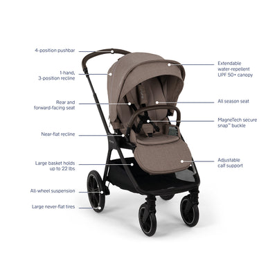 Nuna TRIV™ LX Stroller in Cedar