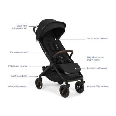 Nuna TRVL™ 360 Stroller + Travel Bag