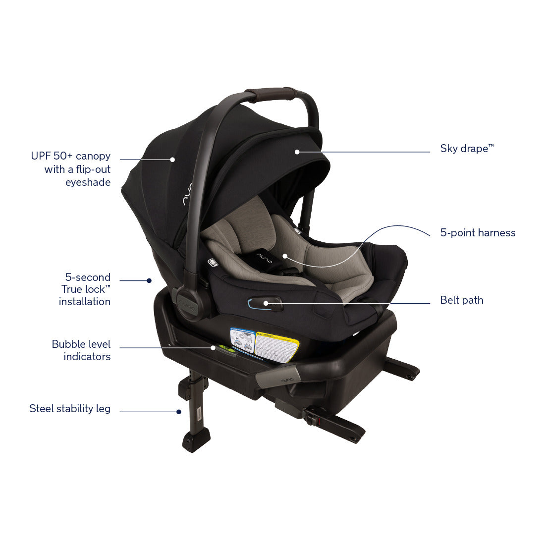 Nuna PIPA™ Aire Infant Car Seat + PIPA Series Base