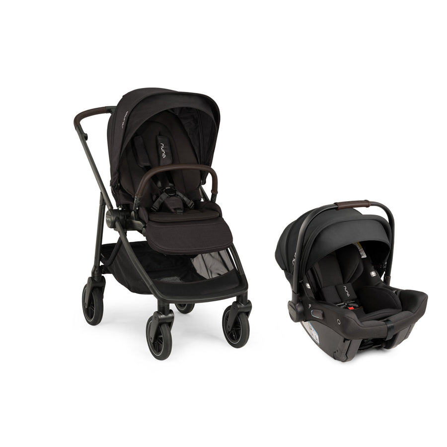 Nuna SWIV™ + PIPA™ Urbn Travel System in Caviar/chocolate