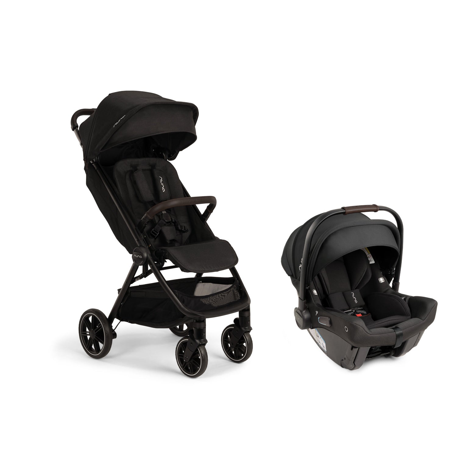 Nuna TRVL™ LX + PIPA™ Urbn Travel System in Caviar/Chocolate