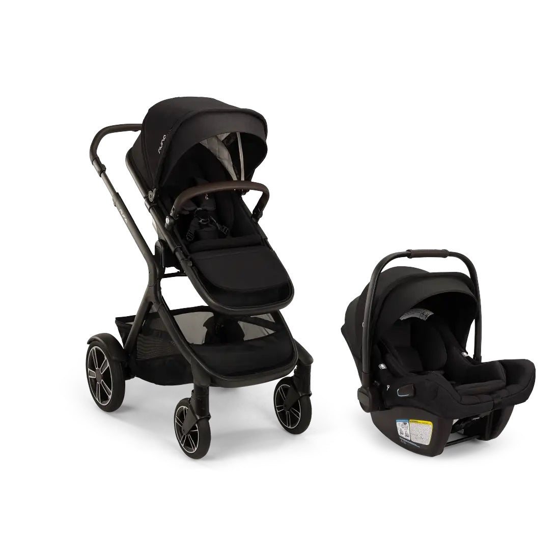 Nuna DEMI™ Next + PIPA™ Aire RX Travel System in Caviar/Chocolate