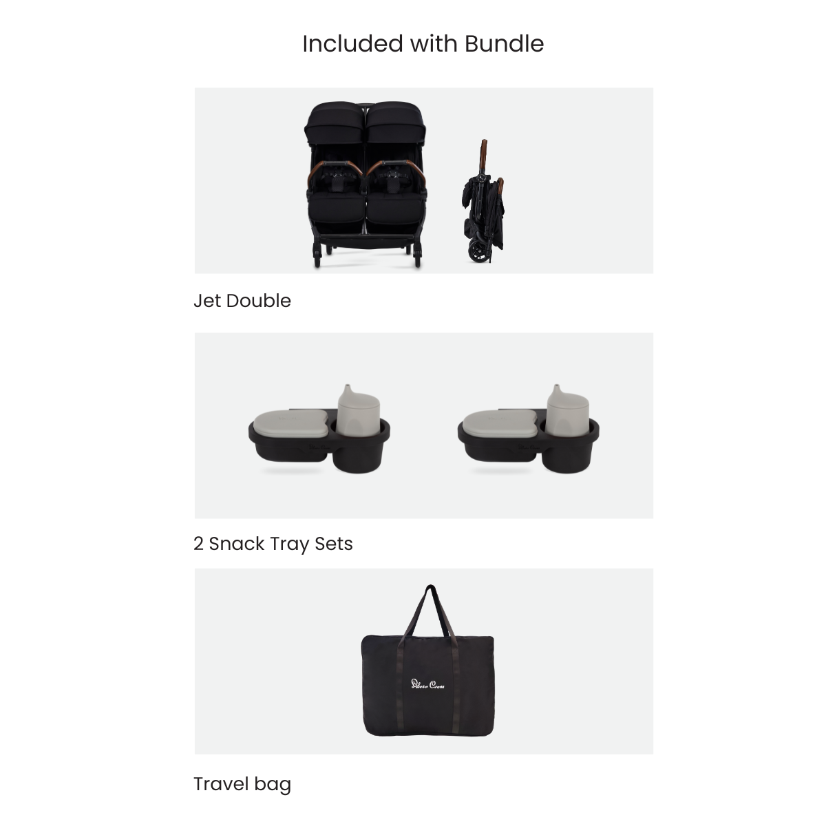 combi double stroller accessories Silver Cross Jet Double Stroller Accessory Bundle