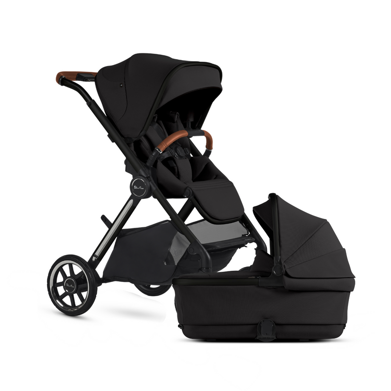 double stroller with bassinet on top Silver Cross Reef 2 Stroller + Bassinet Bundle