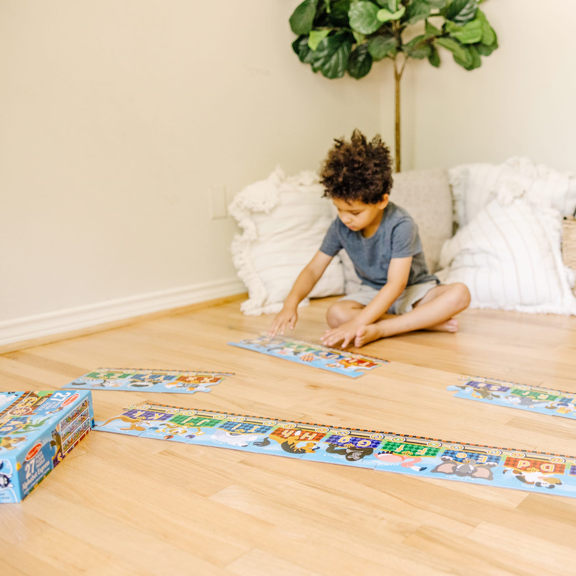 Melissa & Doug Alphabet Express Floor Puzzle - 27 Pieces