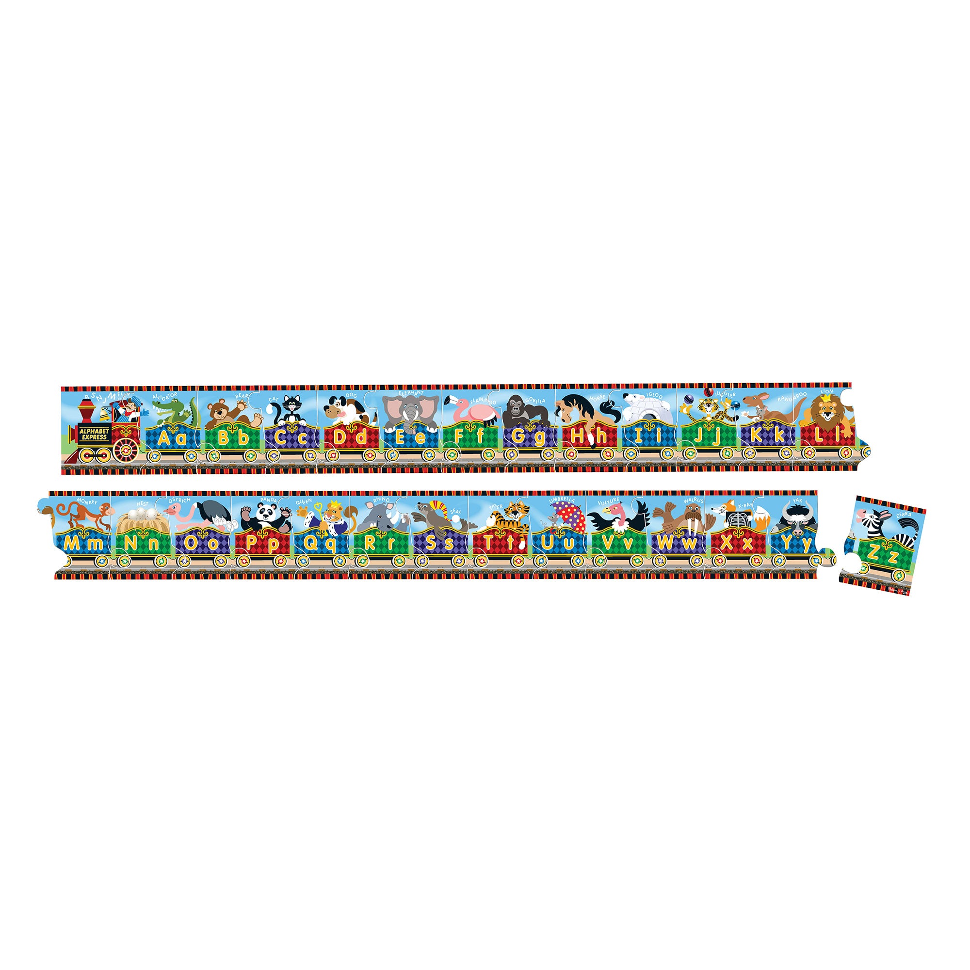 Melissa & Doug Alphabet Express Floor Puzzle - 27 Pieces