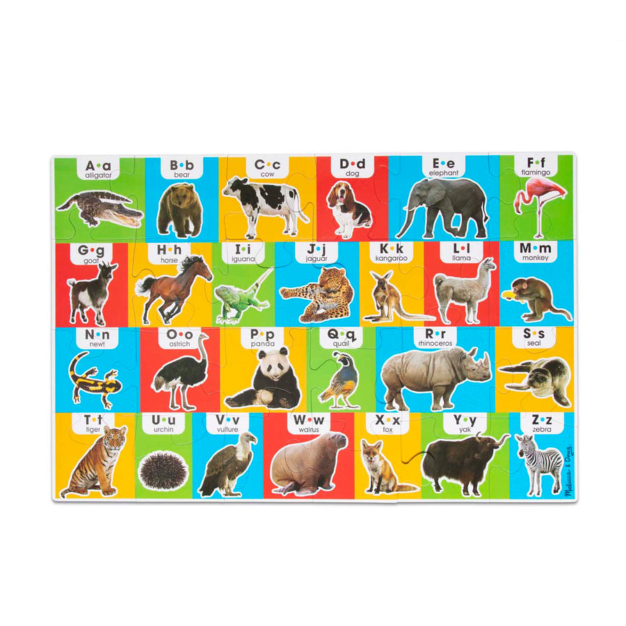 Melissa & Doug Animal Alphabet Floor Puzzle