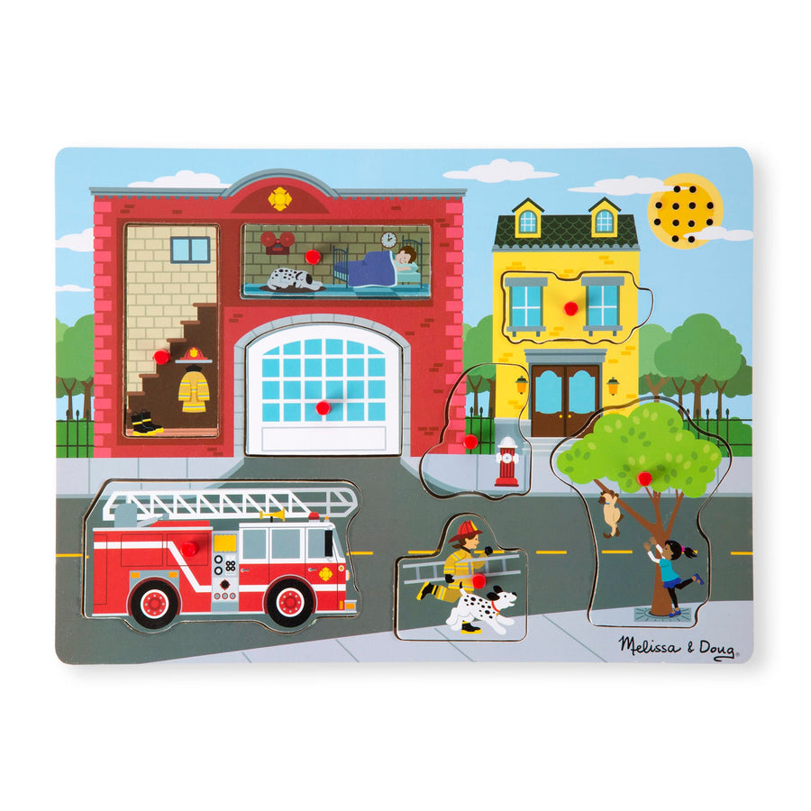 Melissa & Doug Around the Fire Station Sound Puzzle