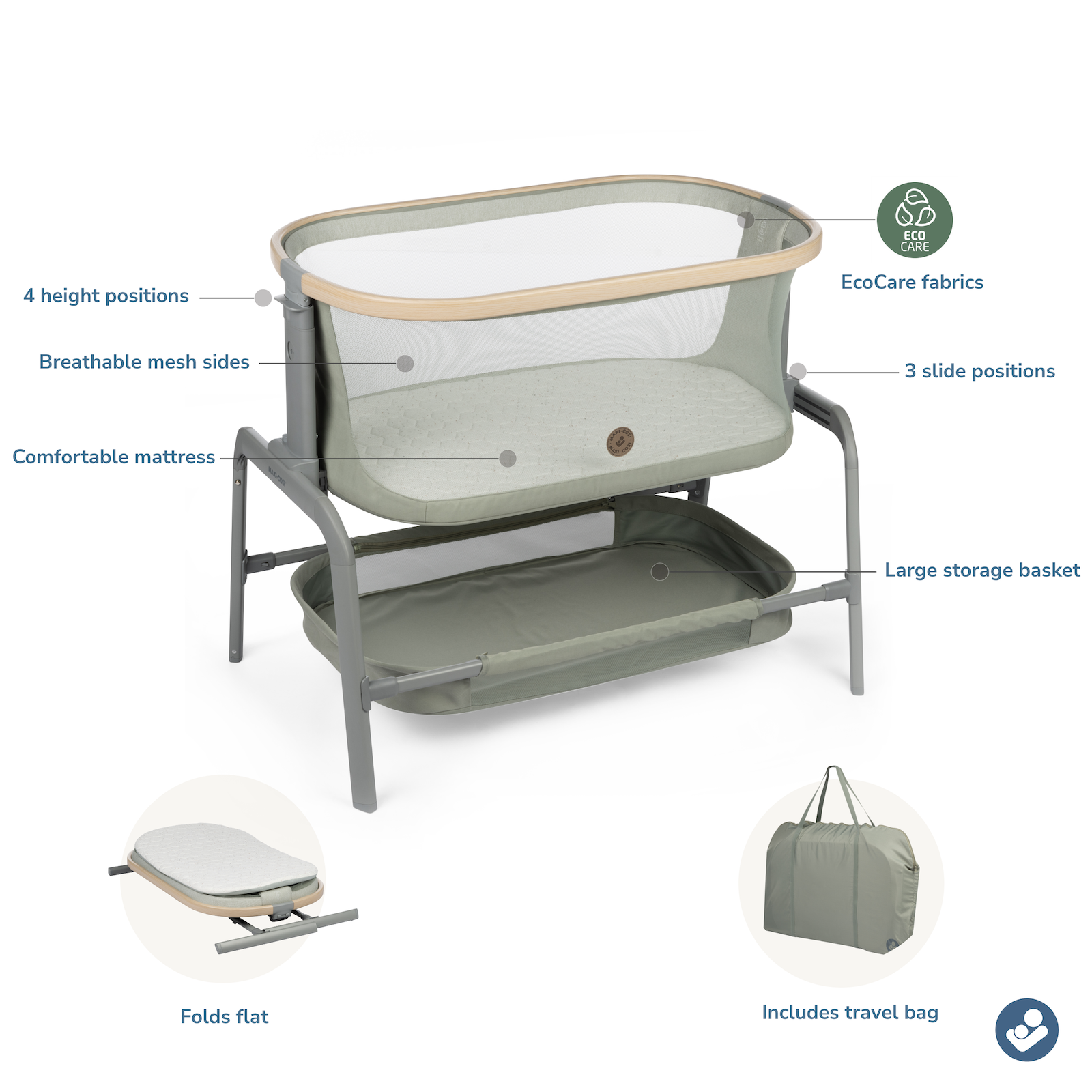 Maxi Cosi Iora Bedside Bassinet