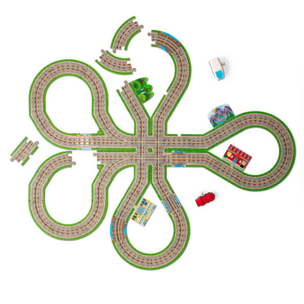 Melissa & Doug BYO Tracks Floor Puzzle