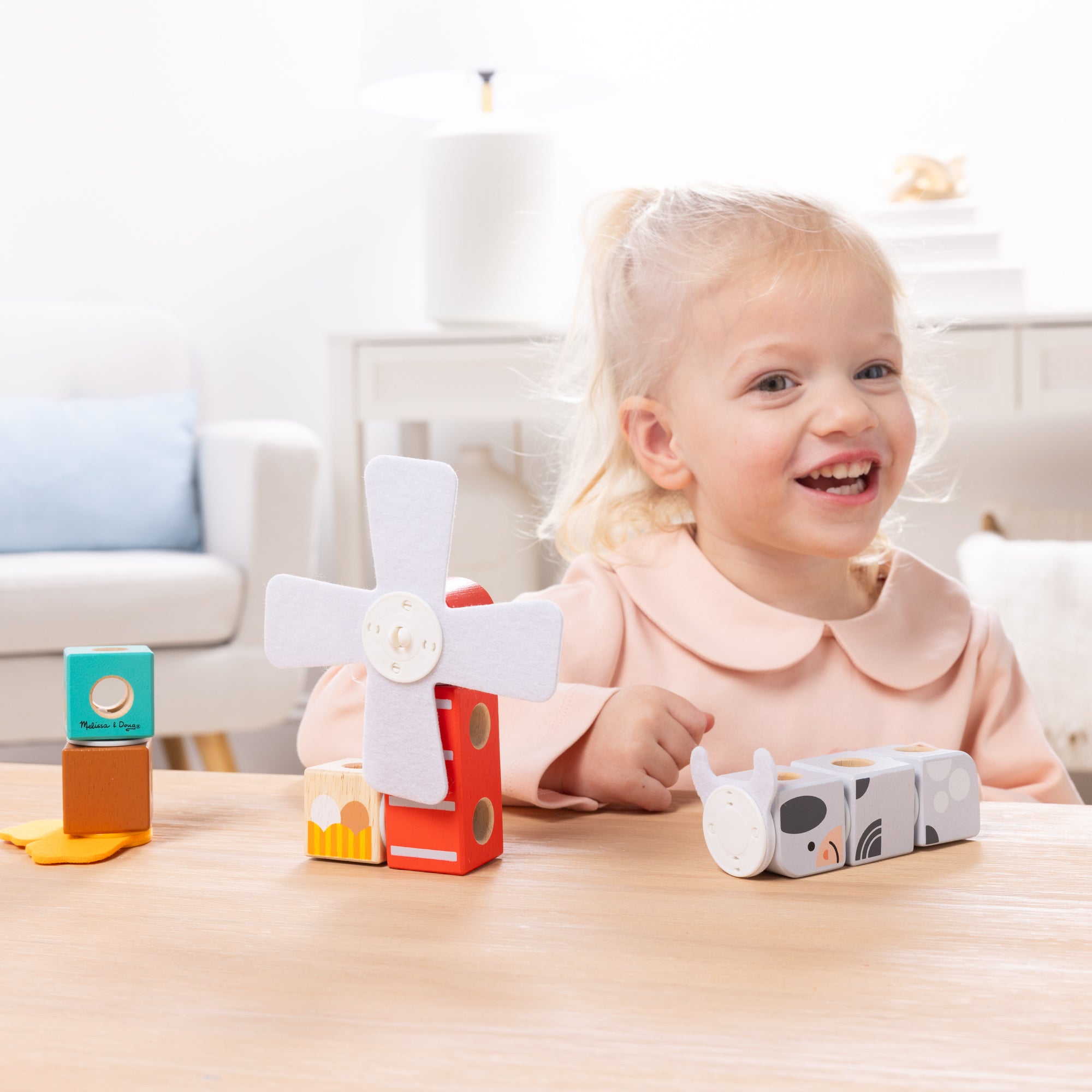 Melissa & Doug Blockables Farm Friends