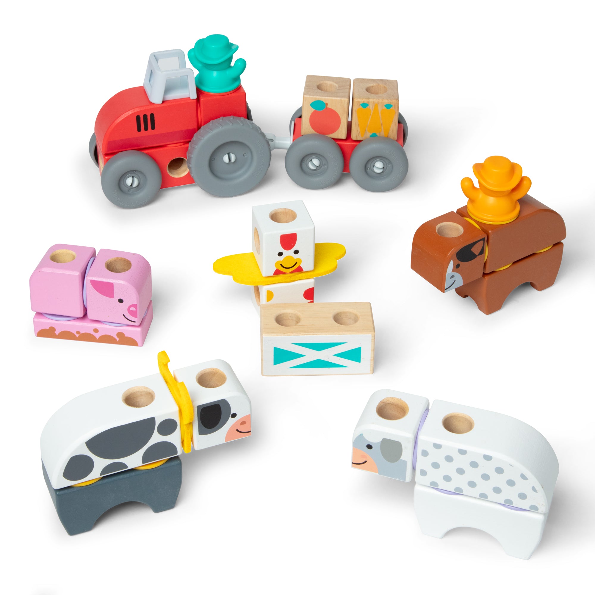 Melissa & Doug Blockables Farm Play Set