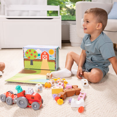 Melissa & Doug Blockables Farm Play Set