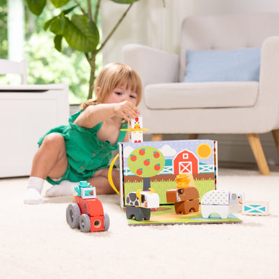 Melissa & Doug Blockables Farm Play Set