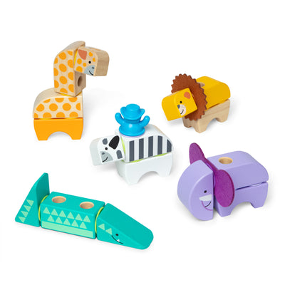 Melissa & Doug Blockables Safari Play Set