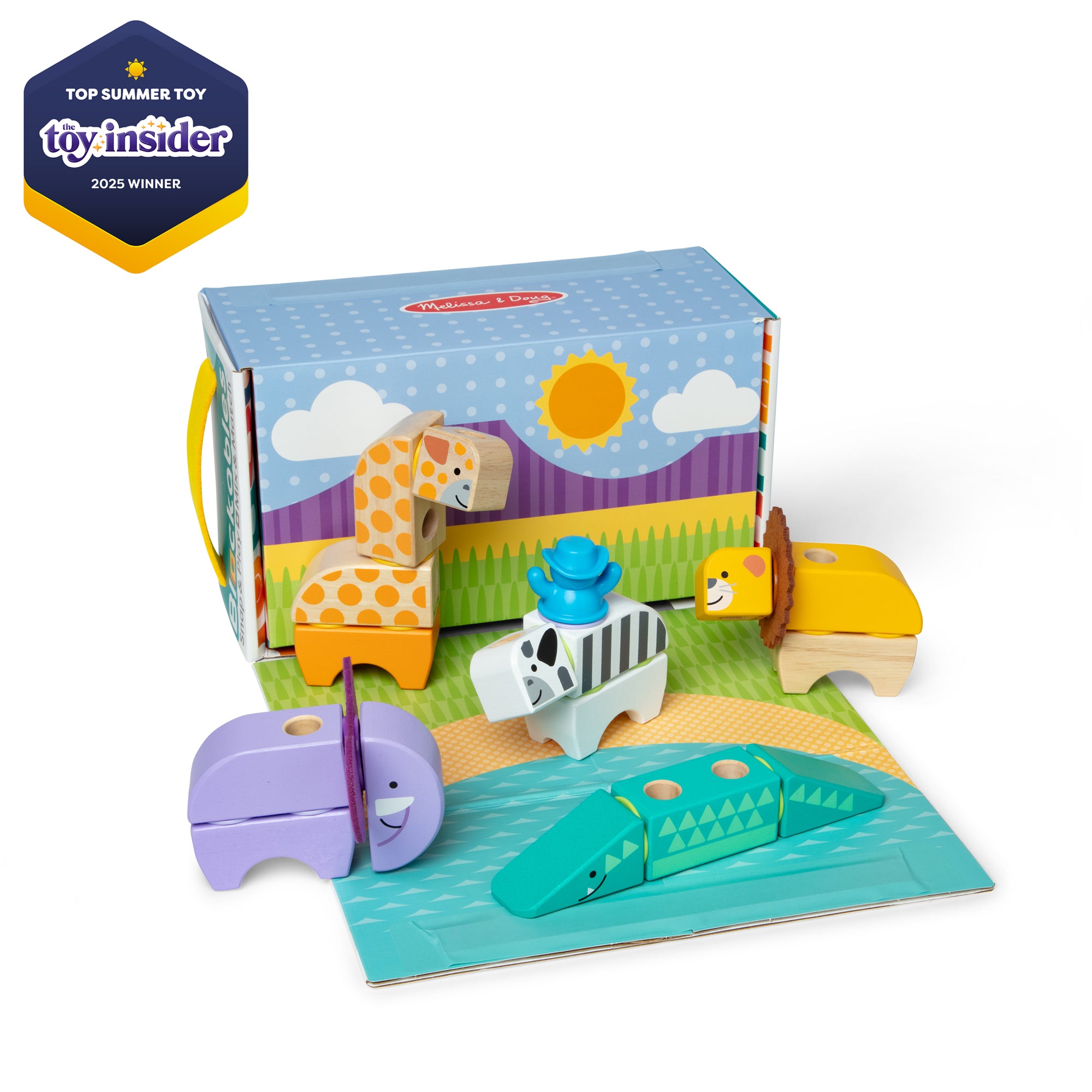 Melissa & Doug Blockables Safari Play Set