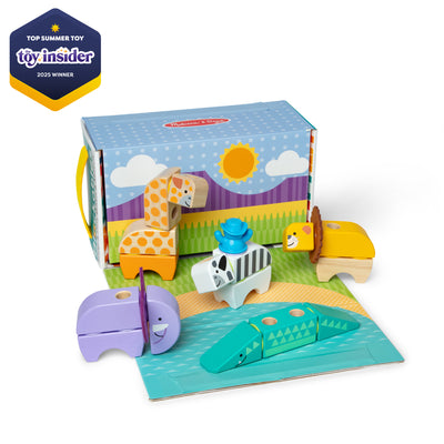 Melissa & Doug Blockables Safari Play Set