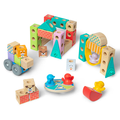 Melissa & Doug Blockables Town Play Set