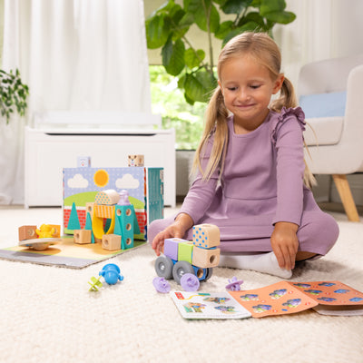 Melissa & Doug Blockables Town Play Set