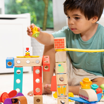 Melissa & Doug Blockables Town Play Set
