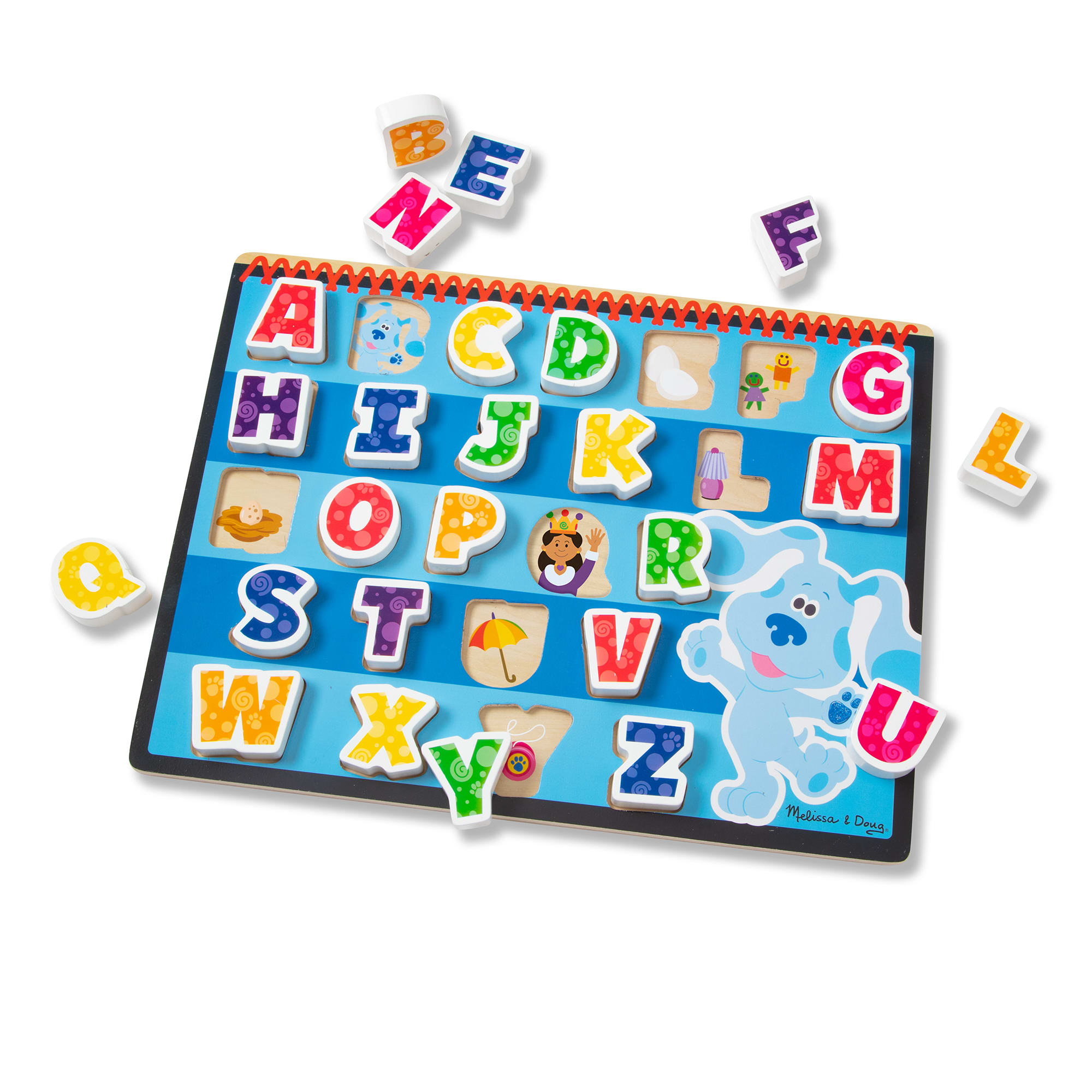 Melissa & Doug Blue's Clues & You! Wooden Chunky Puzzle - Alphabet