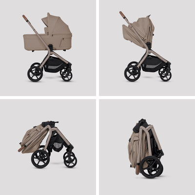 Silver Cross Breez Compact Bassinet in Champagne