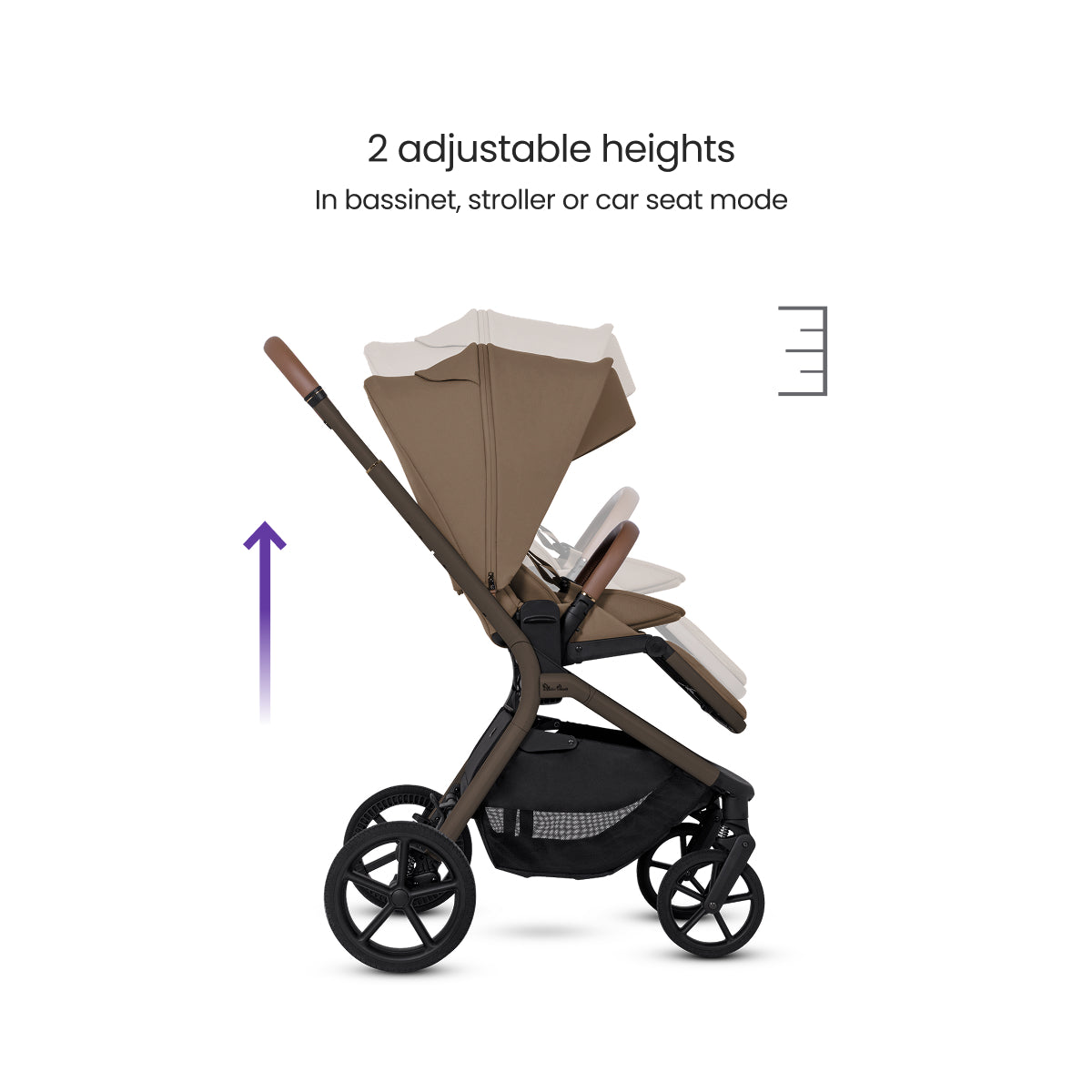 Silver Cross Breez Compact Stroller in Maple