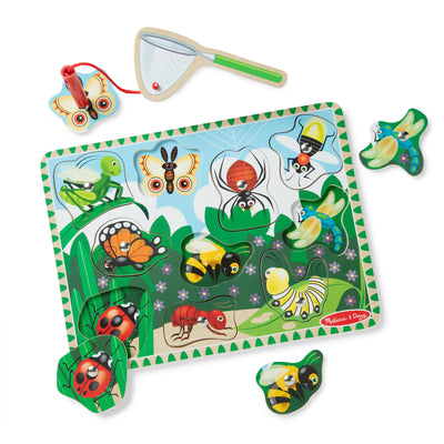 Melissa & Doug Bug-Catching Magnetic Puzzle Game - 10 Pieces