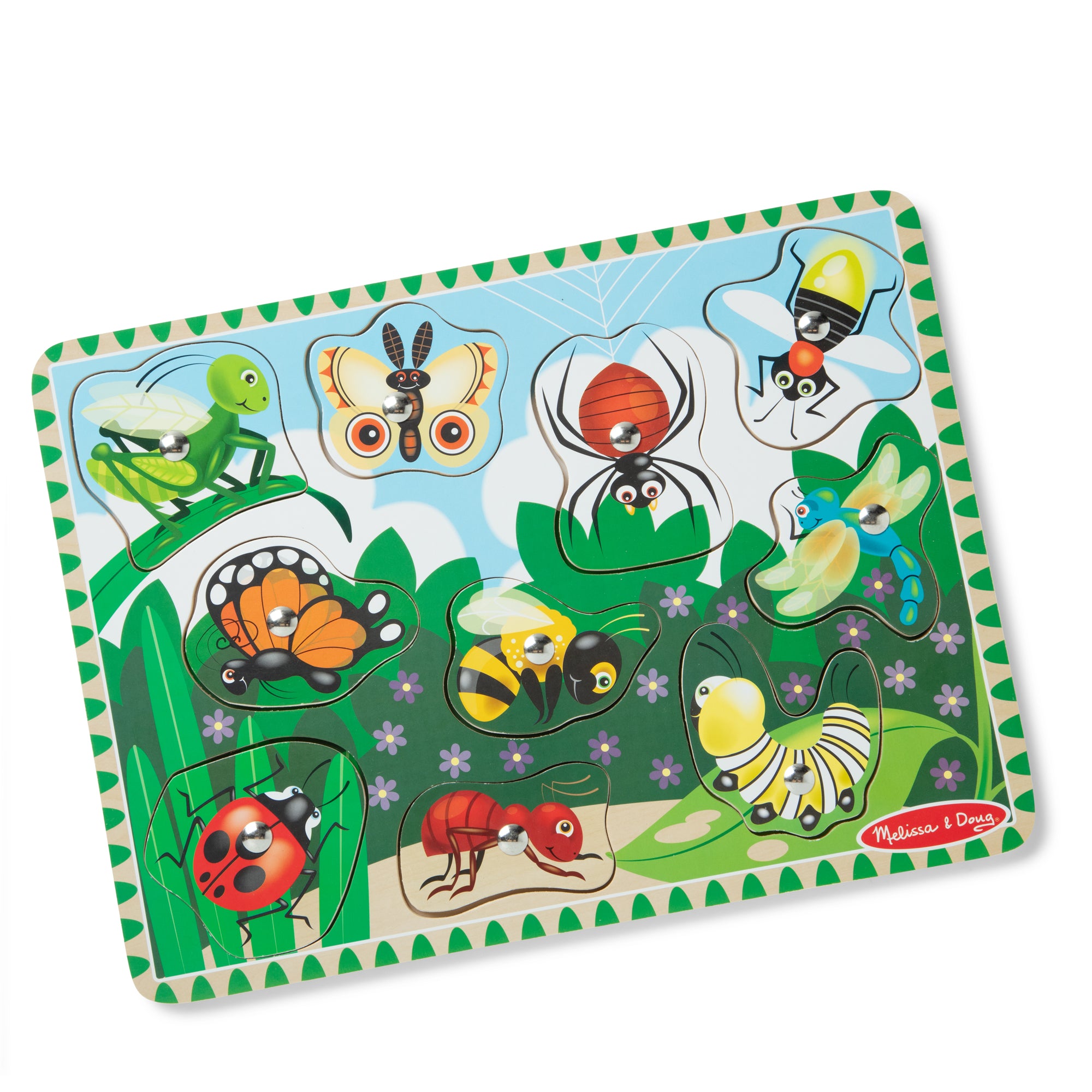 Melissa & Doug Bug-Catching Magnetic Puzzle Game - 10 Pieces