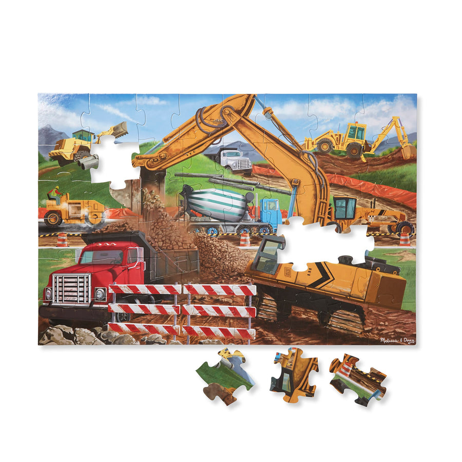 Melissa & Doug Building Site Floor Puzzle - 48 Pieces