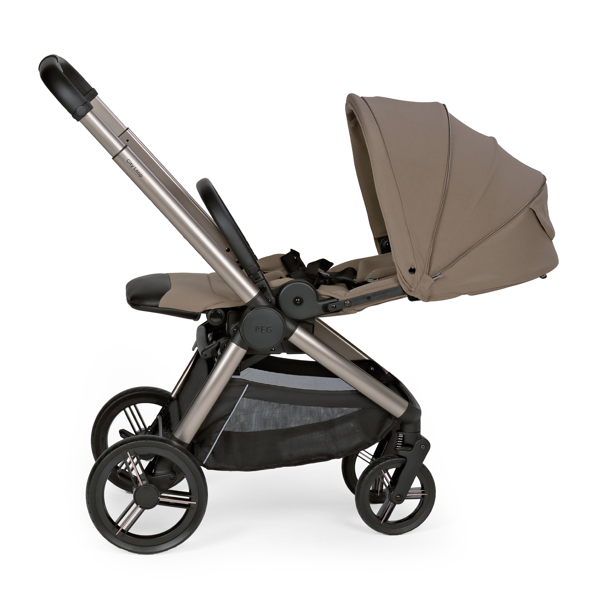 Peg Perego City Loop Pro Stroller in Pine Bark