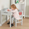 Melissa & Doug Child's Lift-Top Desk & Chair - Gray