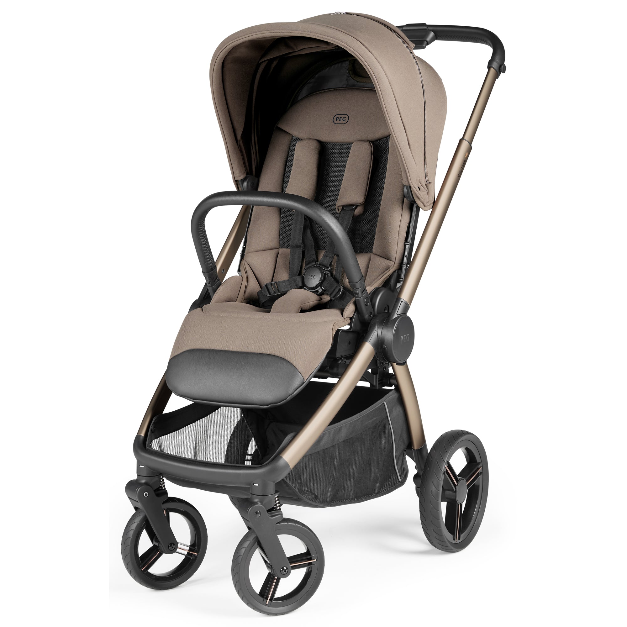 Peg Perego City Loop Pro Stroller in Pine Bark