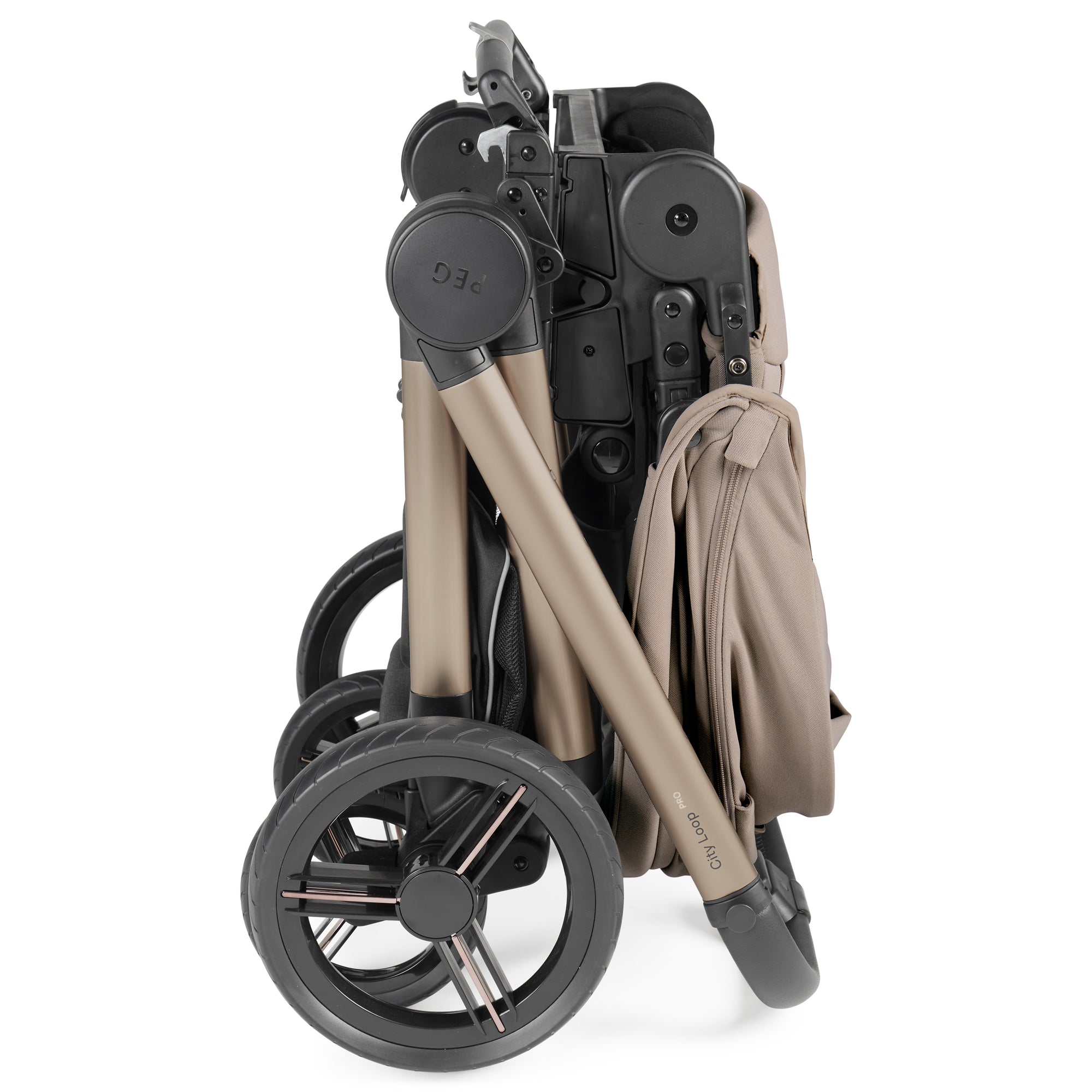 Peg Perego City Loop Pro Stroller in Pine Bark