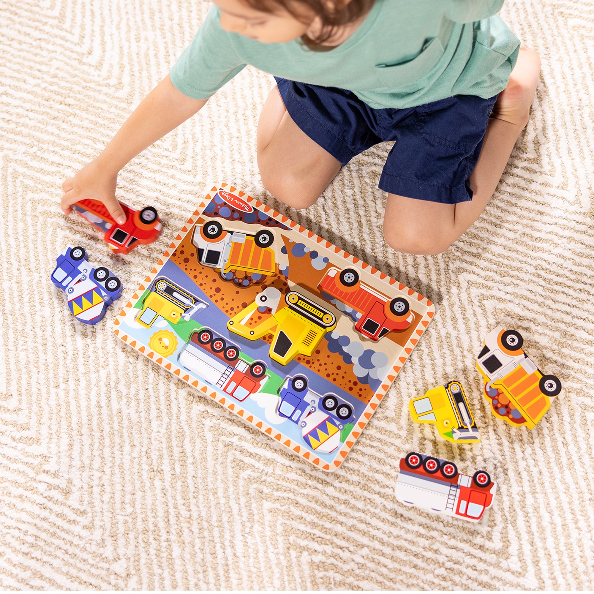 Melissa and doug chunky puzzle construction online