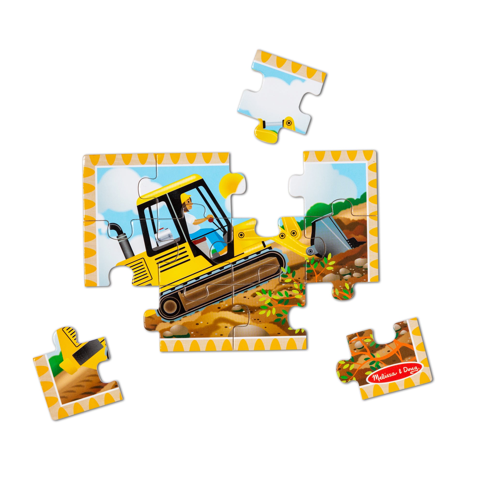 Melissa & Doug Construction Puzzles in a Box