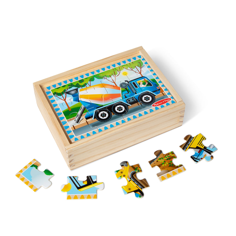 Melissa & Doug Construction Puzzles in a Box
