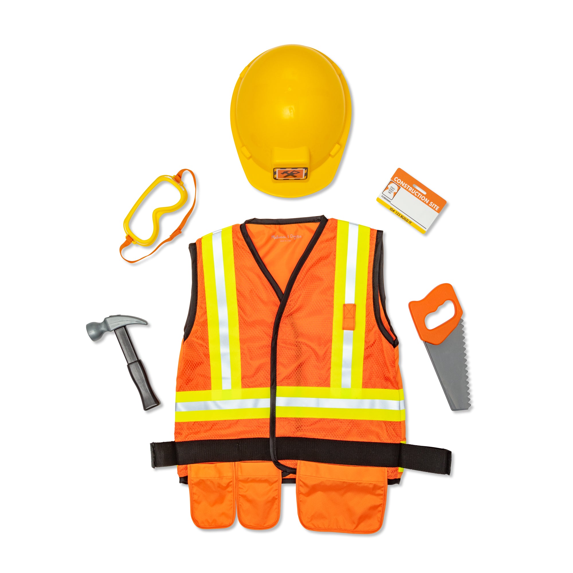 Melissa & Doug Construction Worker Role Play Costume Set