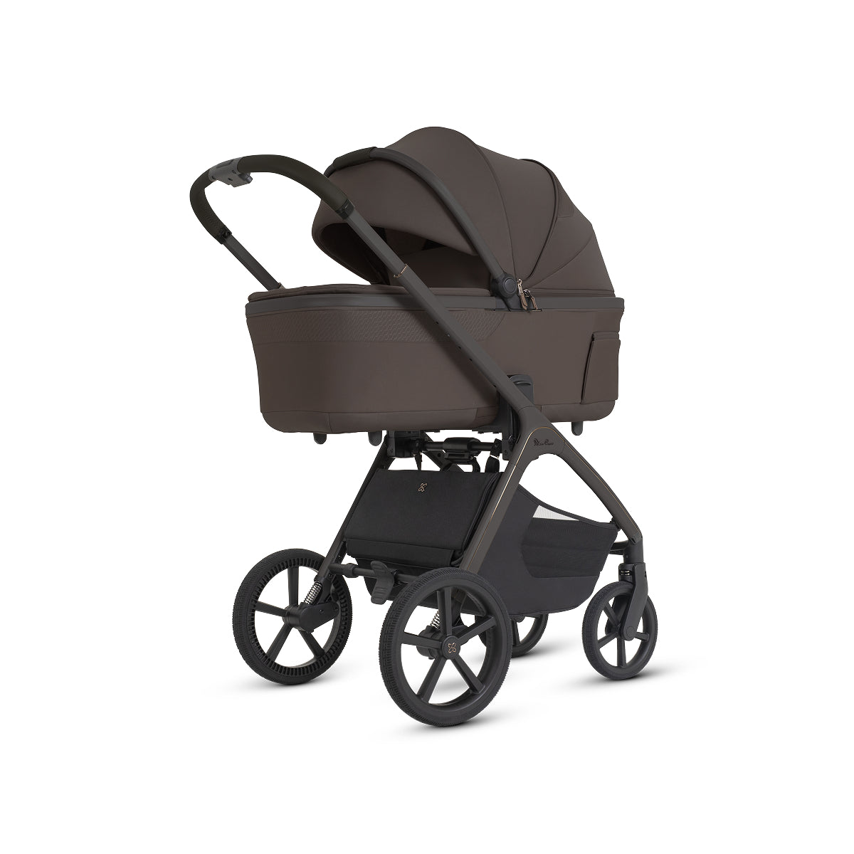 Silver Cross Cove 2 Stroller + Bassinet Bundle in Chocolate