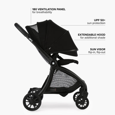 DFY. R1 Stroller in Black with Matte Black Frame
