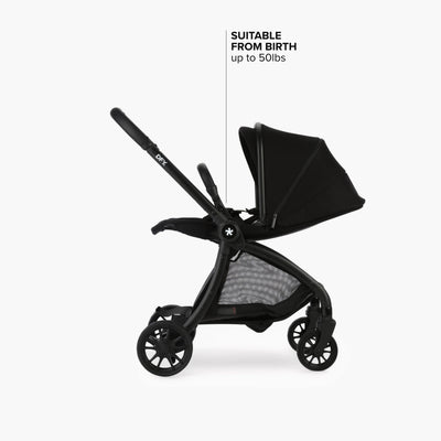 DFY. R1 Stroller in Black with Matte Black Frame