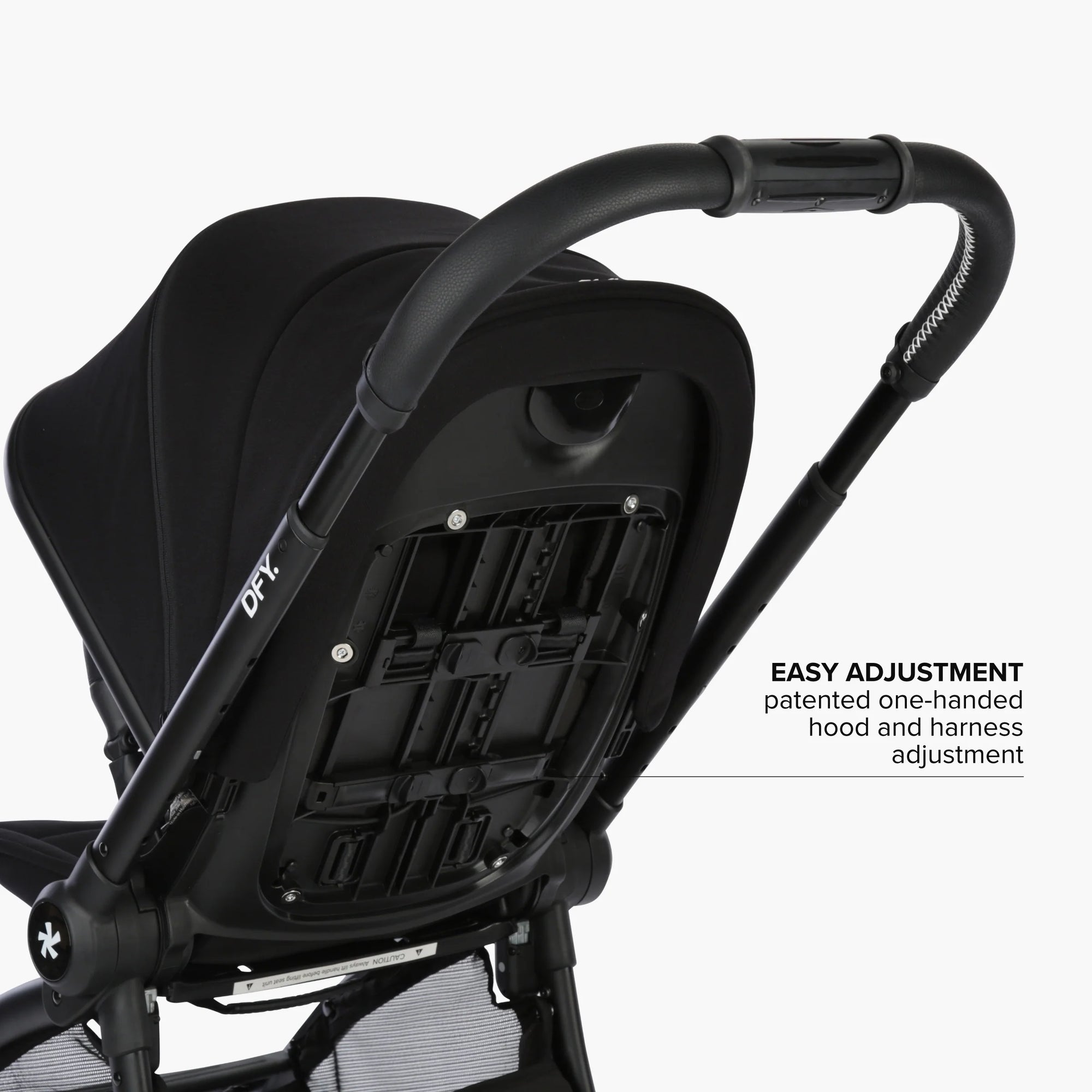 DFY. R1 Stroller in Black with Matte Black Frame