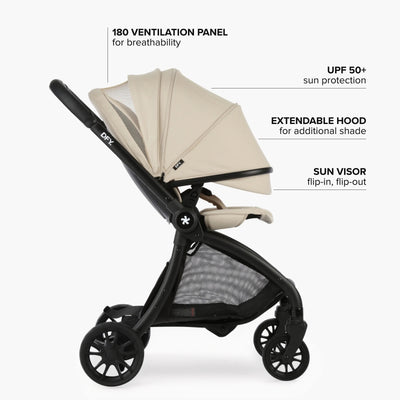 DFY. R1 Stroller in Cream with Matte Black Frame