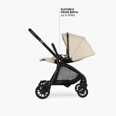 DFY. R1 Stroller in Cream with Matte Black Frame